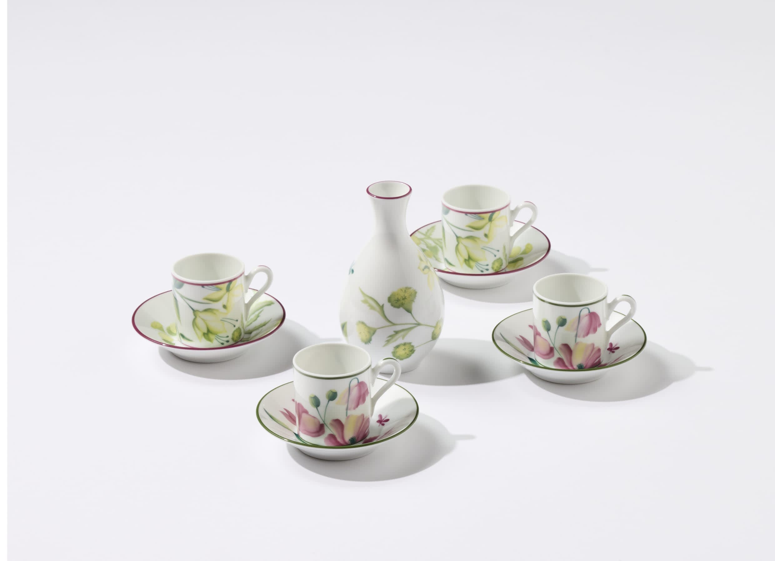Espresso set for two Malva pink | Florenza | GINORI 1735